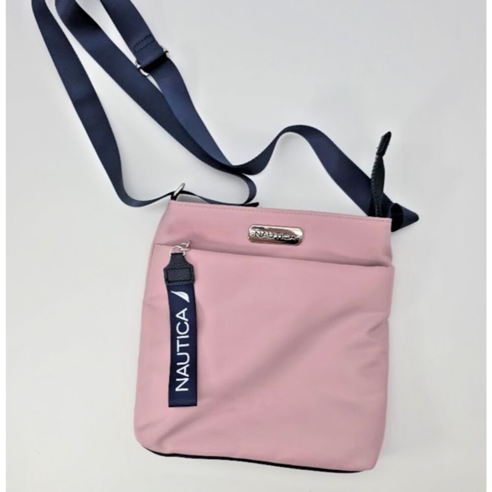 Nautica Diver Nylon Sm Crossbody Bag Purse & Adj Shoulder Strap Violet